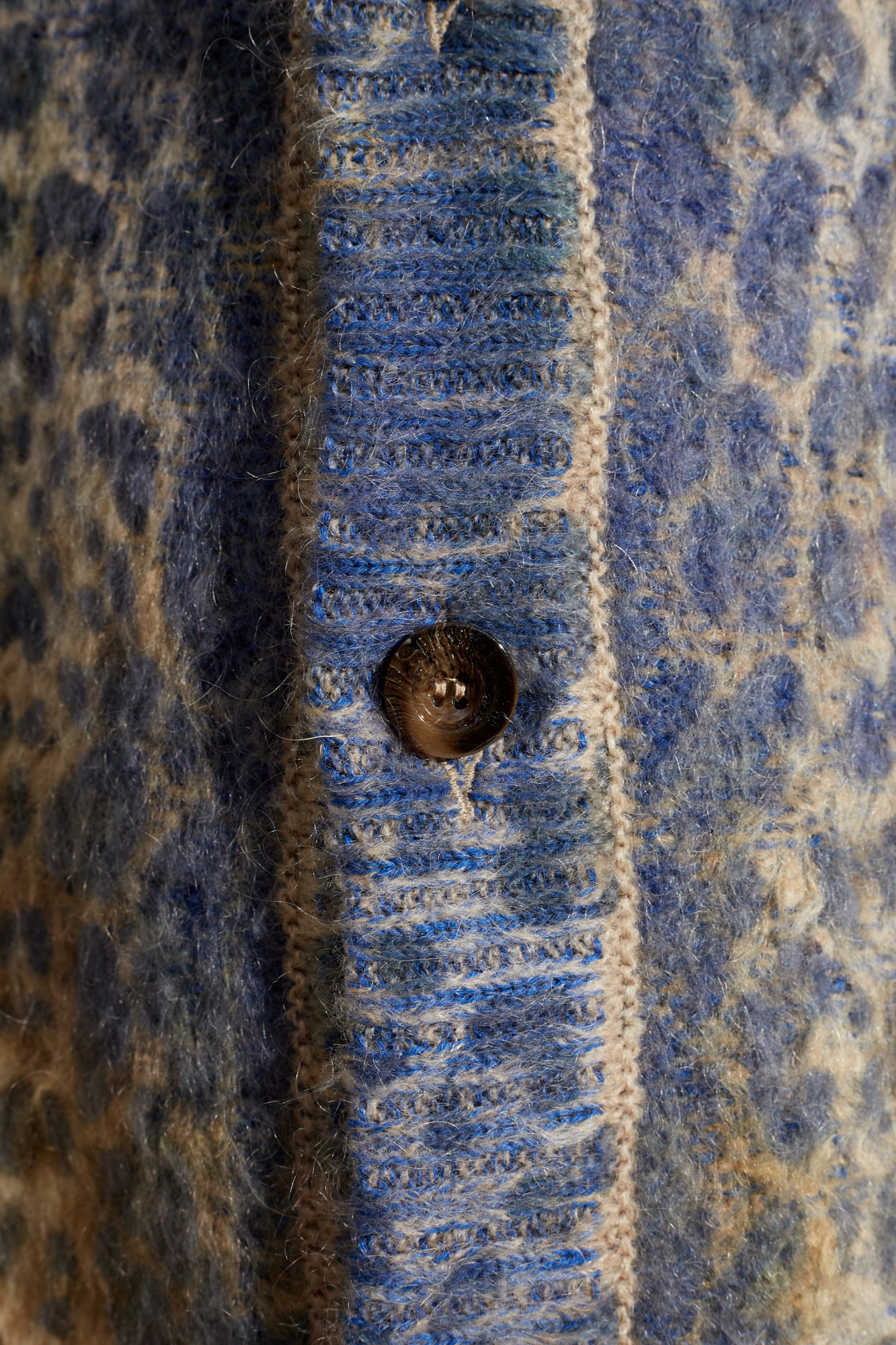 Blue Cardigan with animal motif K-PENROS-A Diesel - Vitkac Italy